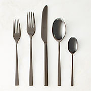 Abe 20-Piece Brushed Black Flatware Set