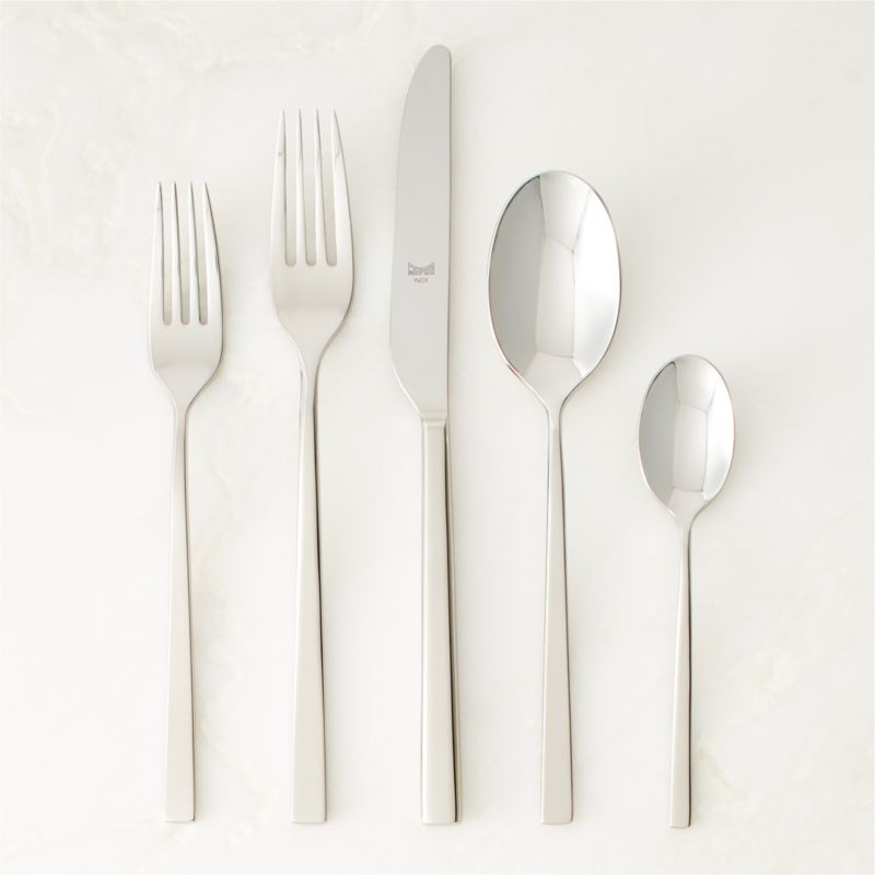 View Rebbio 5-Piece Polished Silver Flatware Set details