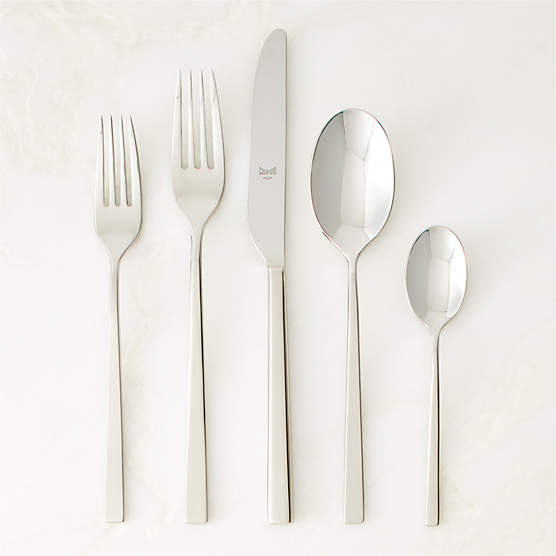 Rebbio 20-Piece Polished Silver Flatware Set