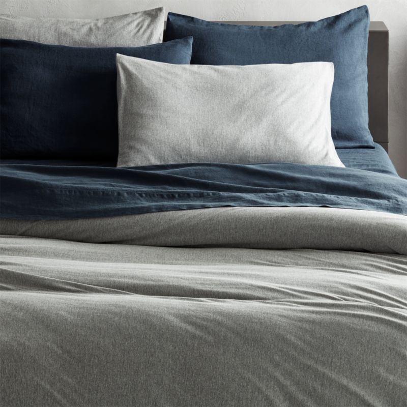 Full And Queen Duvet Covers Cb2 Recycled Jersey Grey Full Queen Duvet Cover