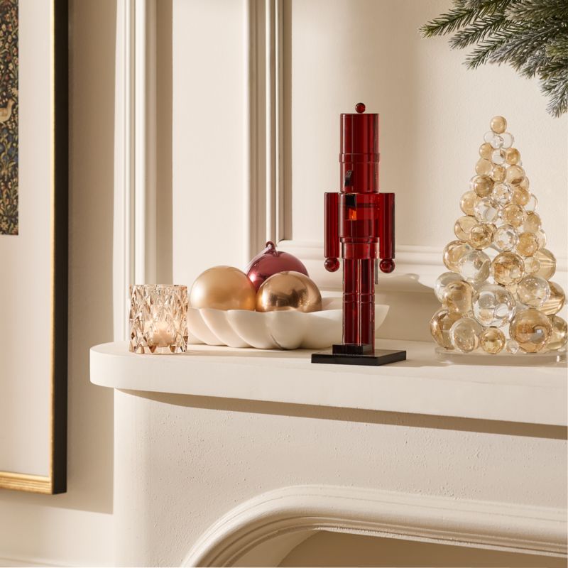 Red Acrylic Christmas Nutcracker 11.5" - image 1 of 4
