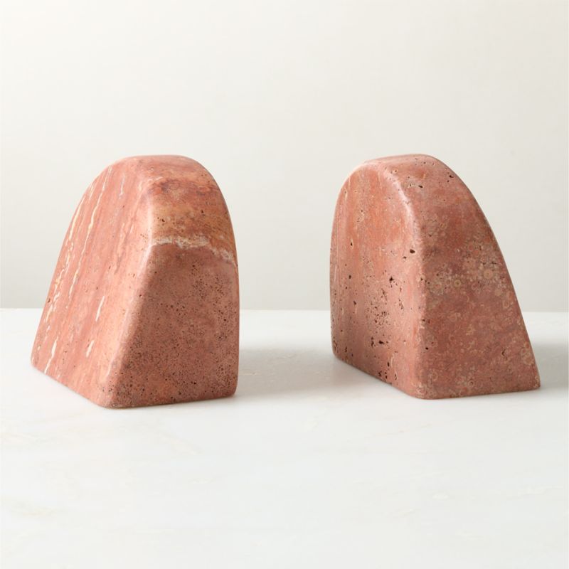 Red Travertine Arched Bookend - image 3 of 4
