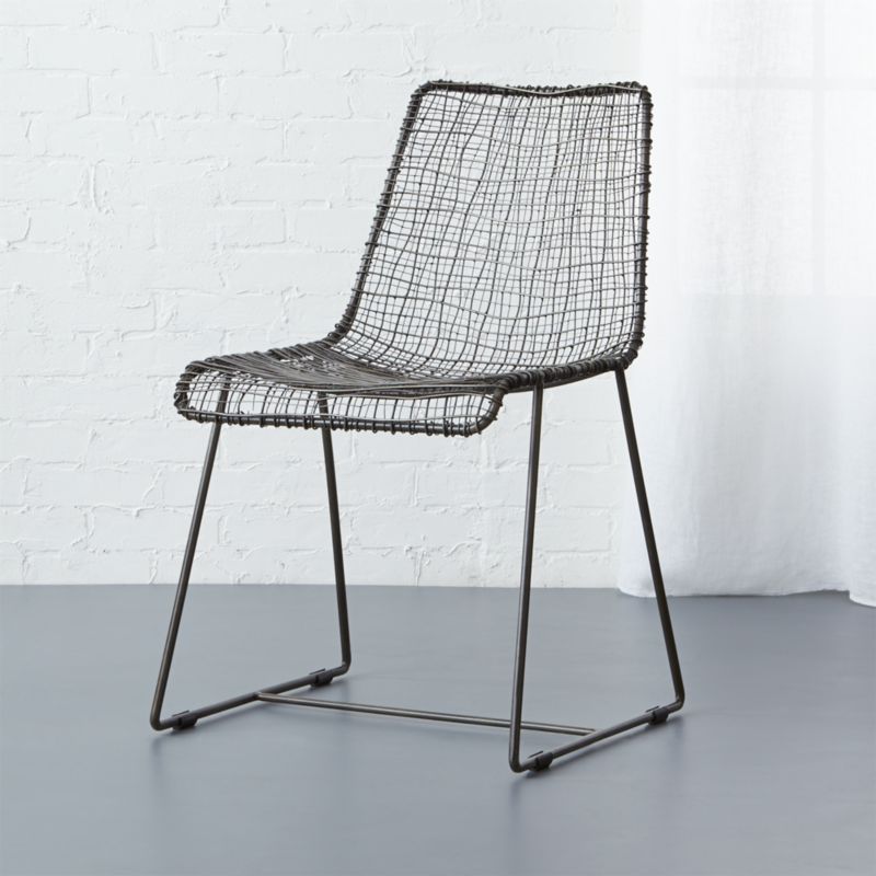 Metal Chairs Cb2 Reed Chair