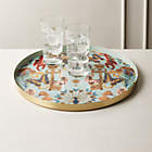 Eadie Black and White Bone Resin Decorative Tray 12"x18"