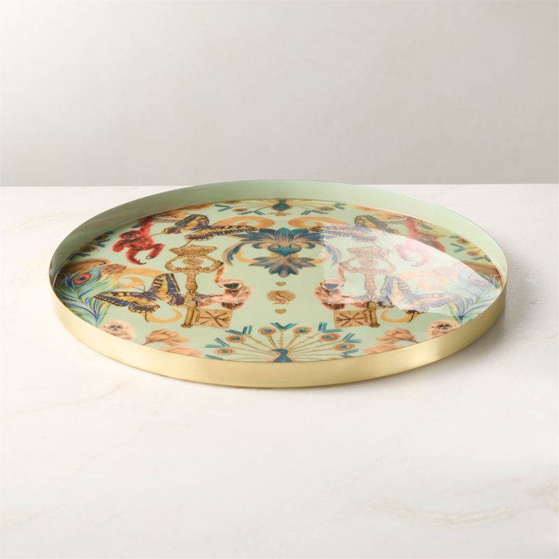 Regal Monkeys Round Serving Tray - image 3 of 7