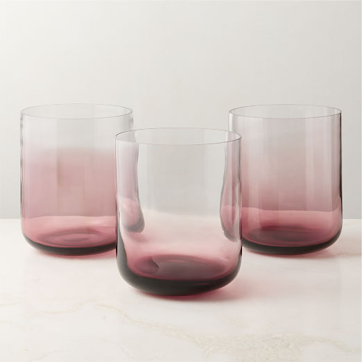 Regine Aubergine Purple Tall Glass Vase by goop