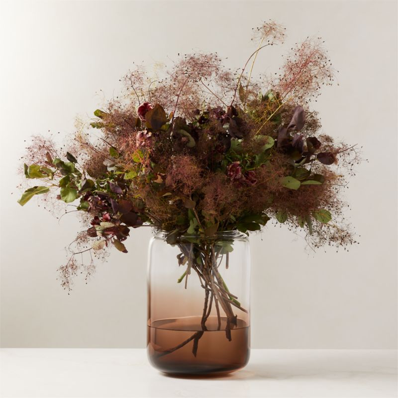 Viewing product image Regine Brown Glass Vase by goop - image 1 of 11