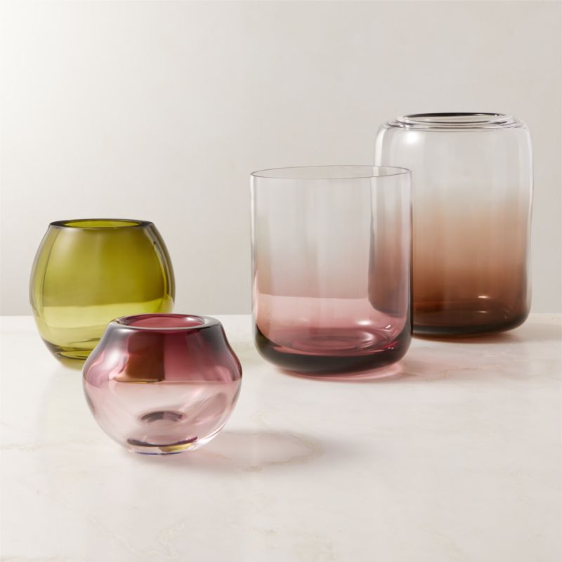 Regine Olive Glass Vase by goop - image 6 of 13