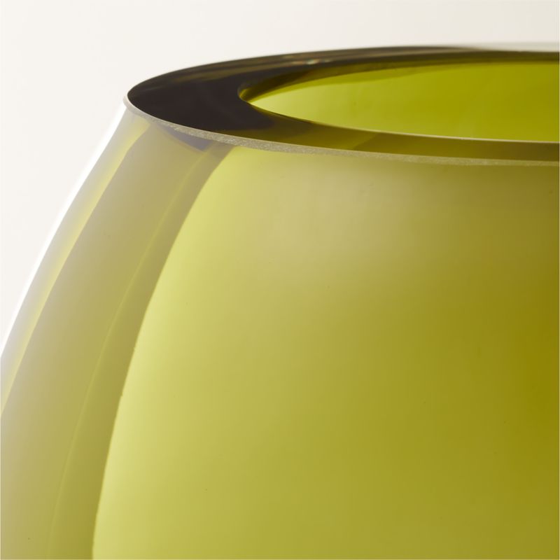 Regine Olive Glass Vase by goop - image 4 of 13