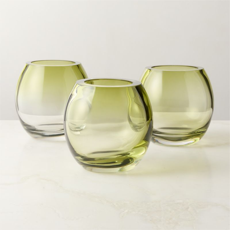 Regine Olive Glass Vase by goop - image 5 of 13