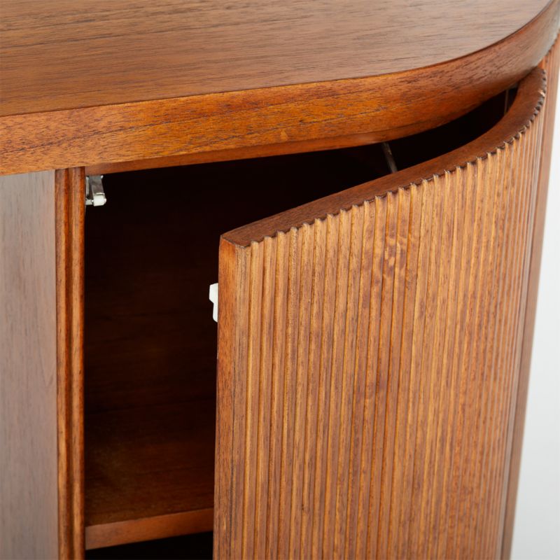 Reid Oval Brown Wood Storage Desk - image 9 of 14