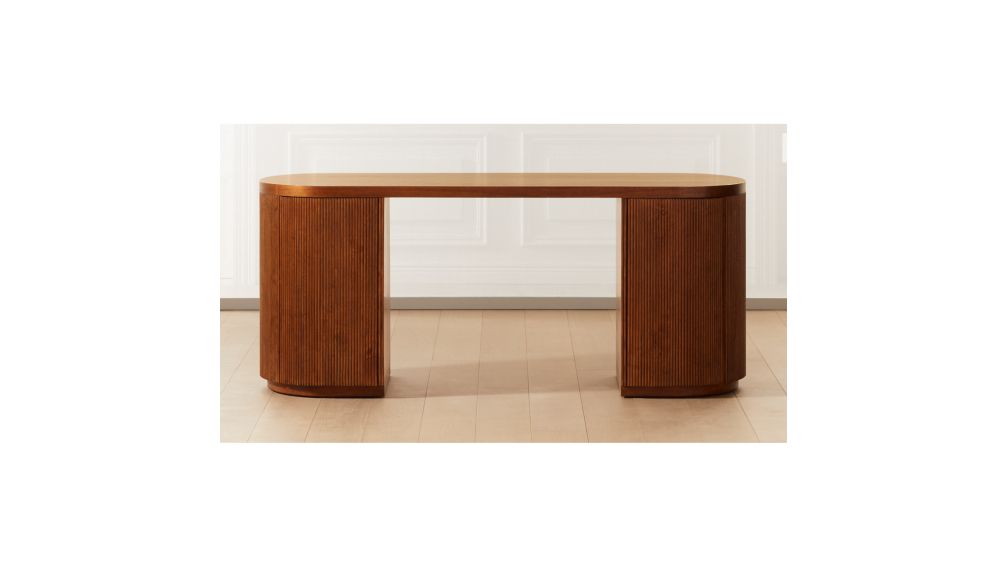 Reid Oval Desk + Reviews CB2