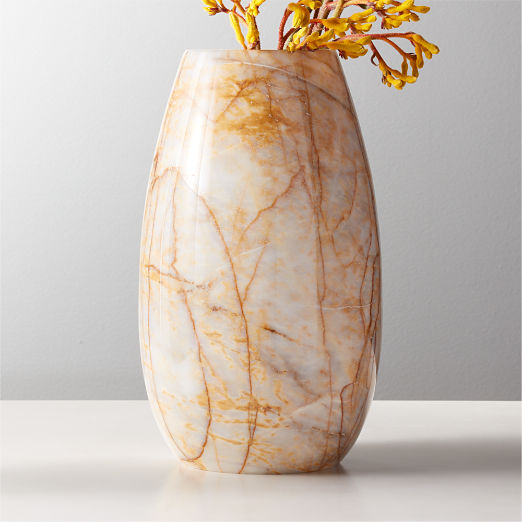 Reign Golden Marble Vase