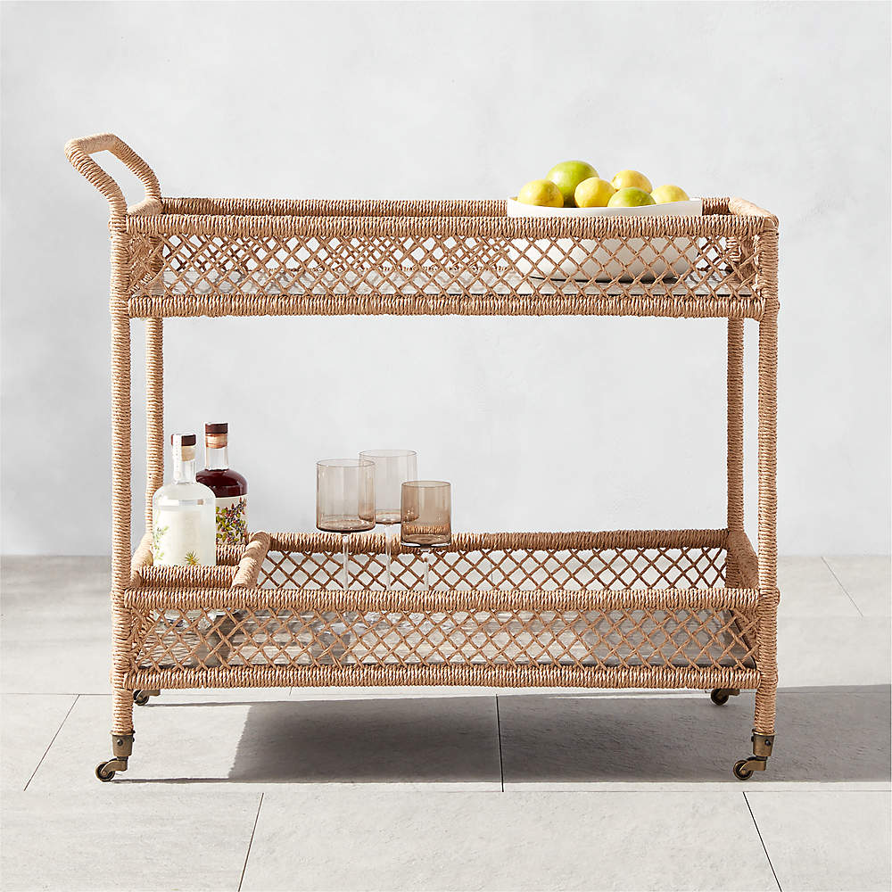 Cb2 outdoor store bar cart