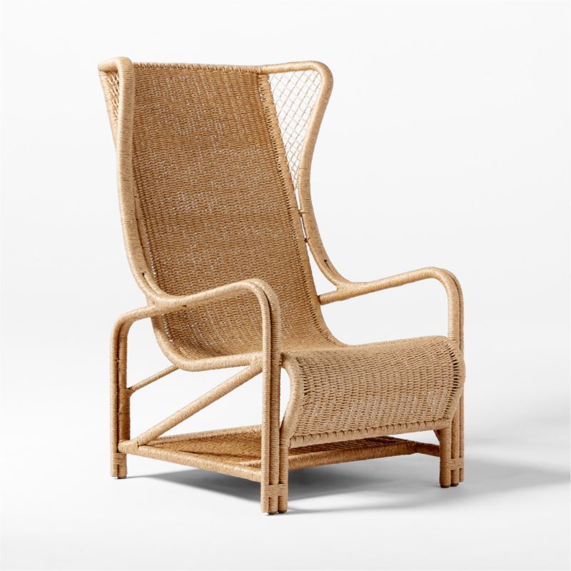 Remo Rattan Wingback Outdoor Lounge Chair - image 9 of 13