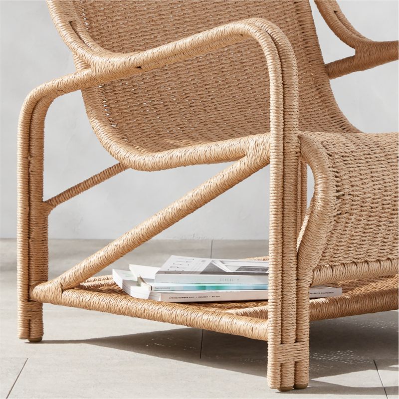 Remo Rattan Wingback Outdoor Lounge Chair - image 7 of 13