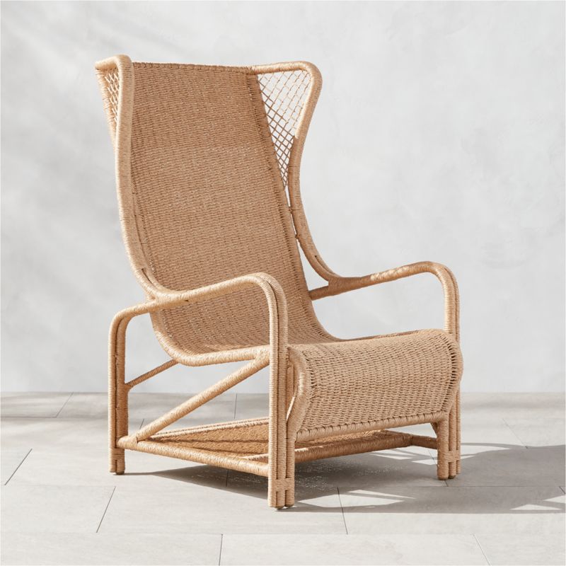 Remo Rattan Wingback Outdoor Lounge Chair - image 6 of 13