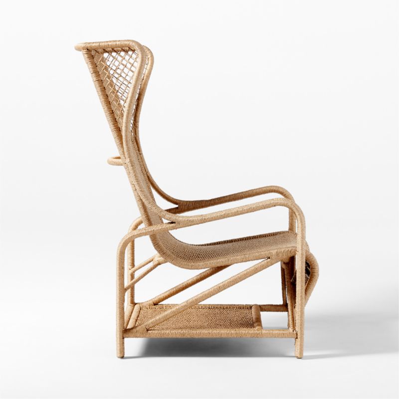 Remo Rattan Wingback Outdoor Lounge Chair - image 10 of 13