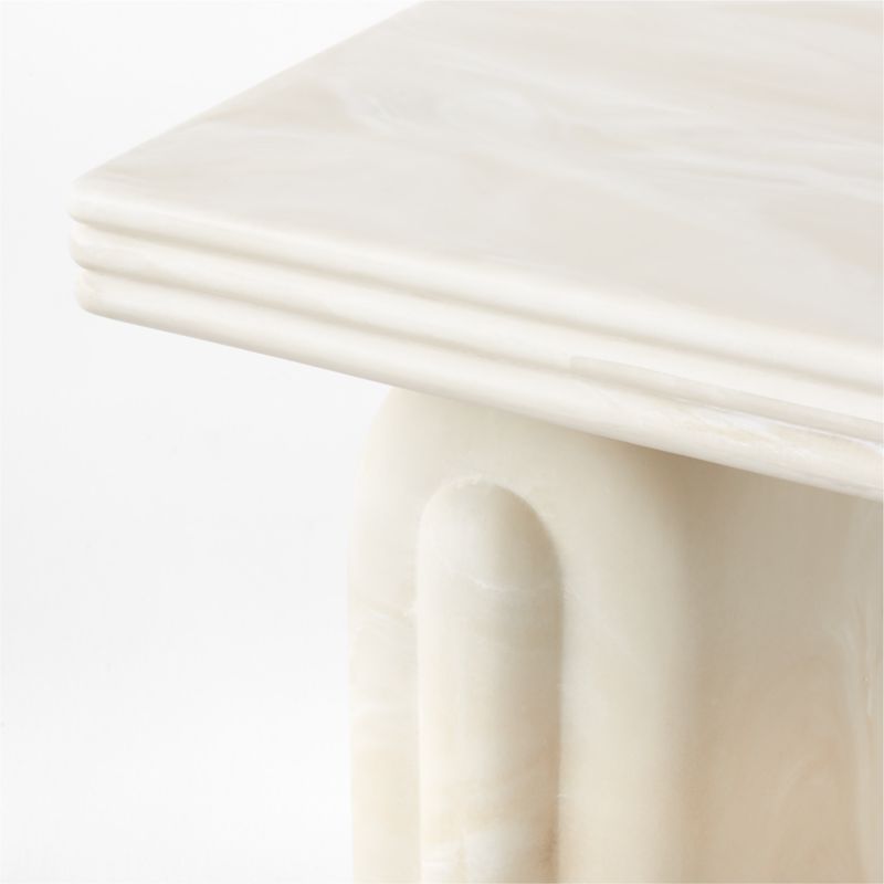 Remoli Swirled Cream Resin Desk 55" - image 9 of 11