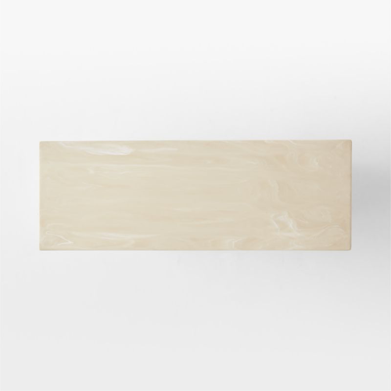 Remoli Swirled Cream Resin Desk 68" - image 8 of 10