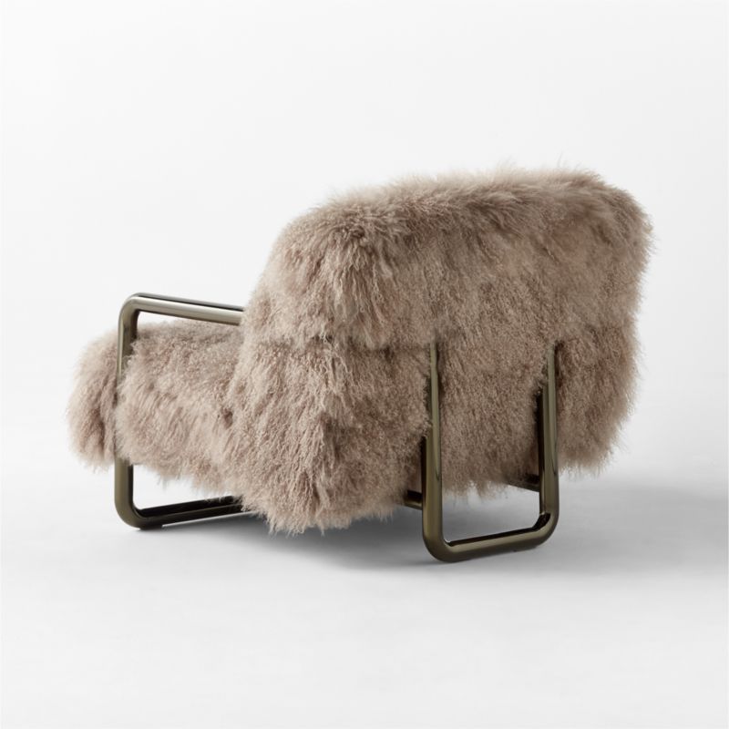 Ren Grey Sheepskin Accent Chair - image 5 of 7