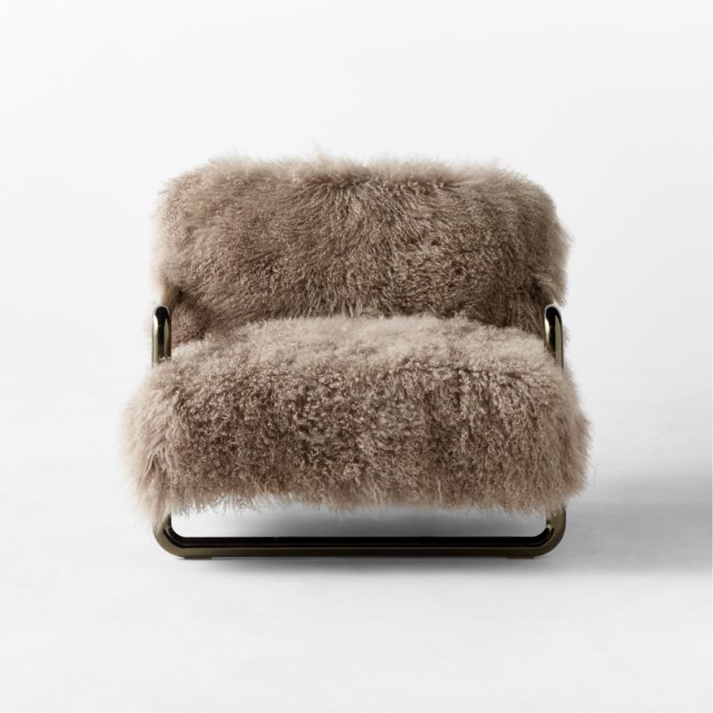 Ren Grey Sheepskin Accent Chair - image 2 of 7