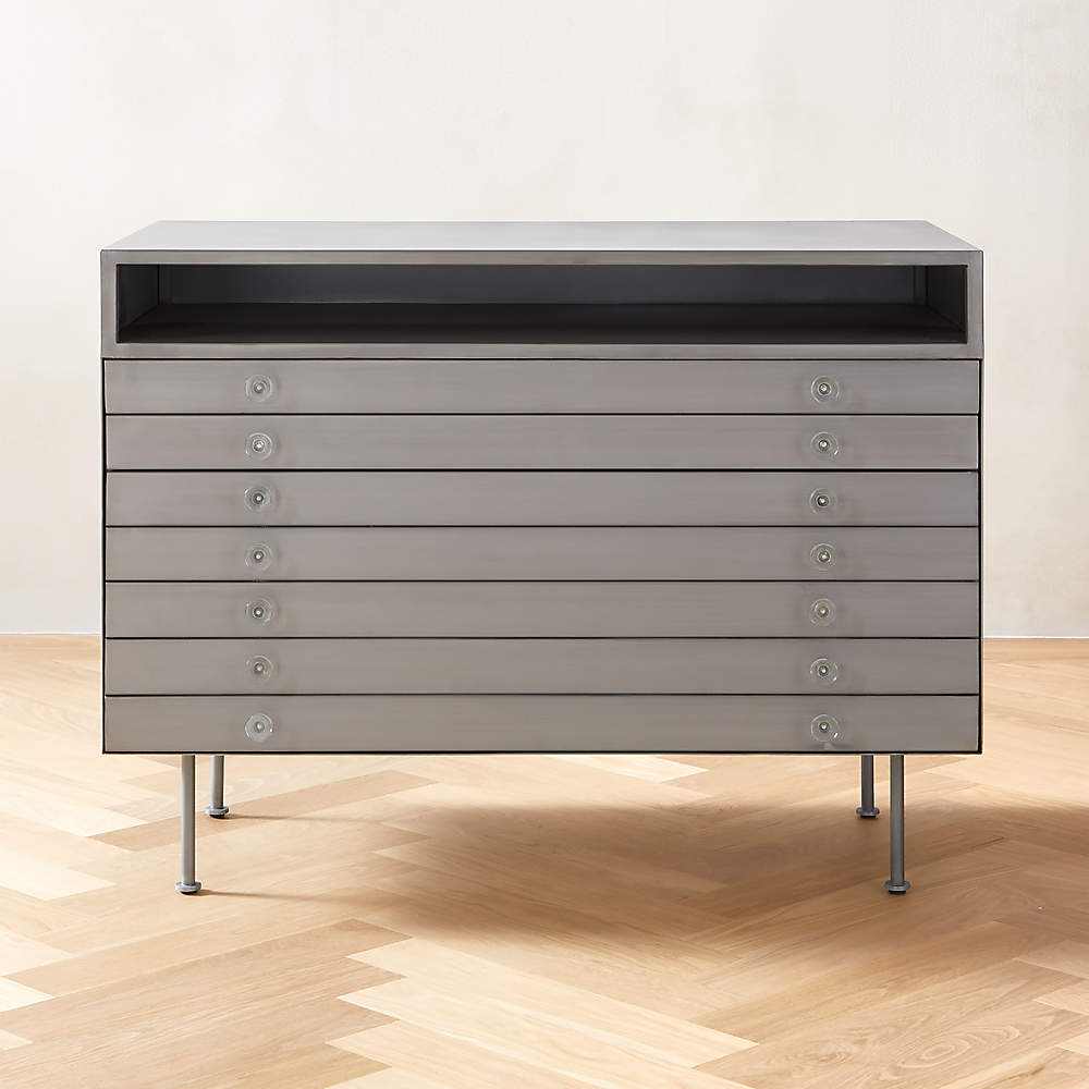 Renzo Modern Metal 3-Drawer File Cabinet + Reviews
