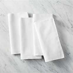 Set of 8 Restaurant White Cocktail Napkins + Reviews | CB2