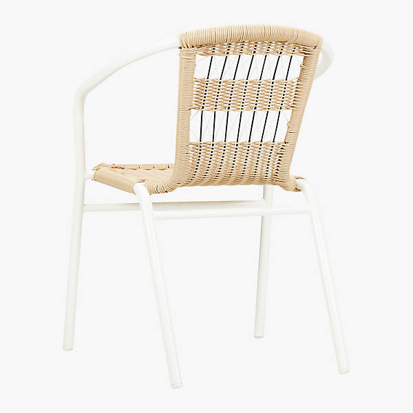 cb2 rex open weave chair