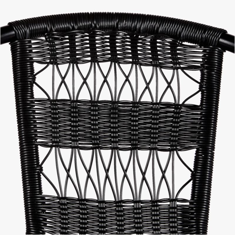 Rex Black Open Weave Armchair Set of 4 - image 8 of 9