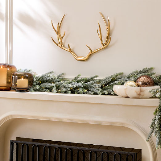 Rhine Aged Brass Antler Wall Decor