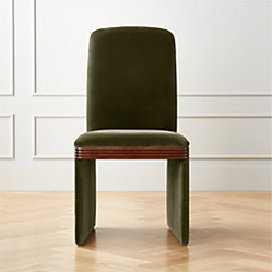 Rhodes Green Upholstered Velvet Dining Chair