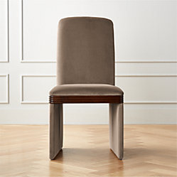 Rhodes Taupe Upholstered Velvet Dining Chair