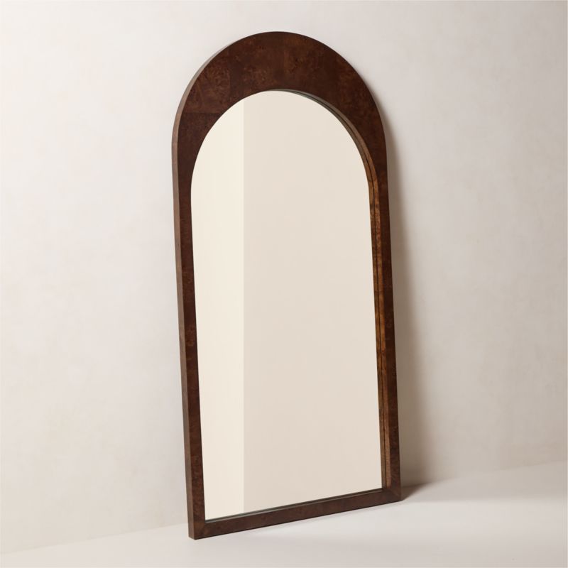 Ria Burl Wood Arched Floor Mirror 36"x72" - image 3 of 5