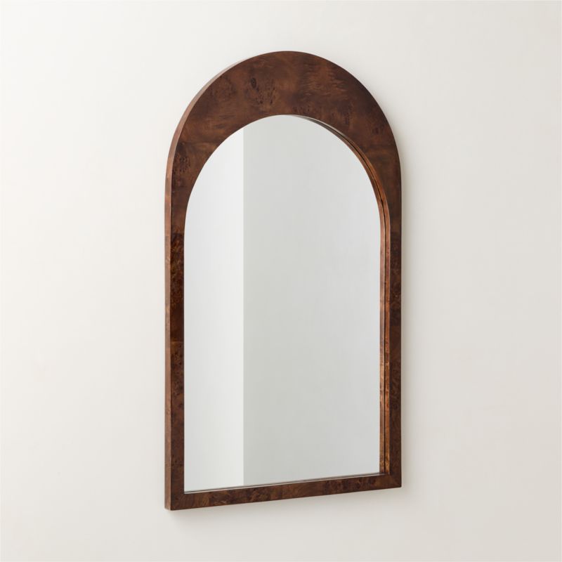 Ria Burl Wood Arched Wall Mirror 24"x40" - image 3 of 4