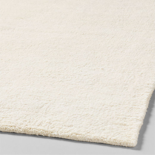 Rianne Warm White Wool and Cashmere Area Rug 6'x9'