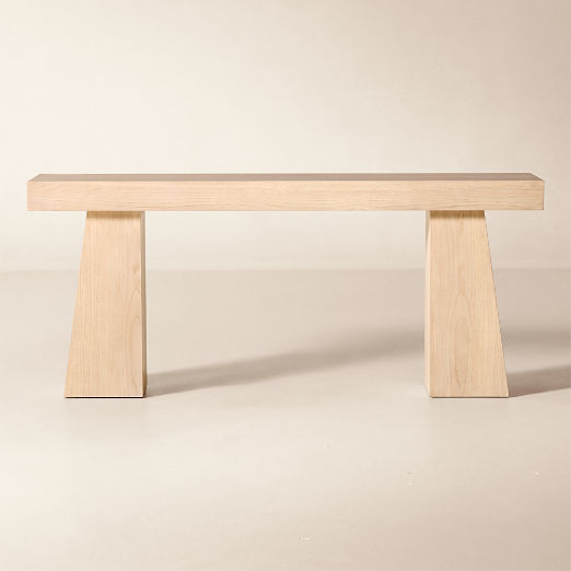 Ridge 70" Bleached Wood Console Table