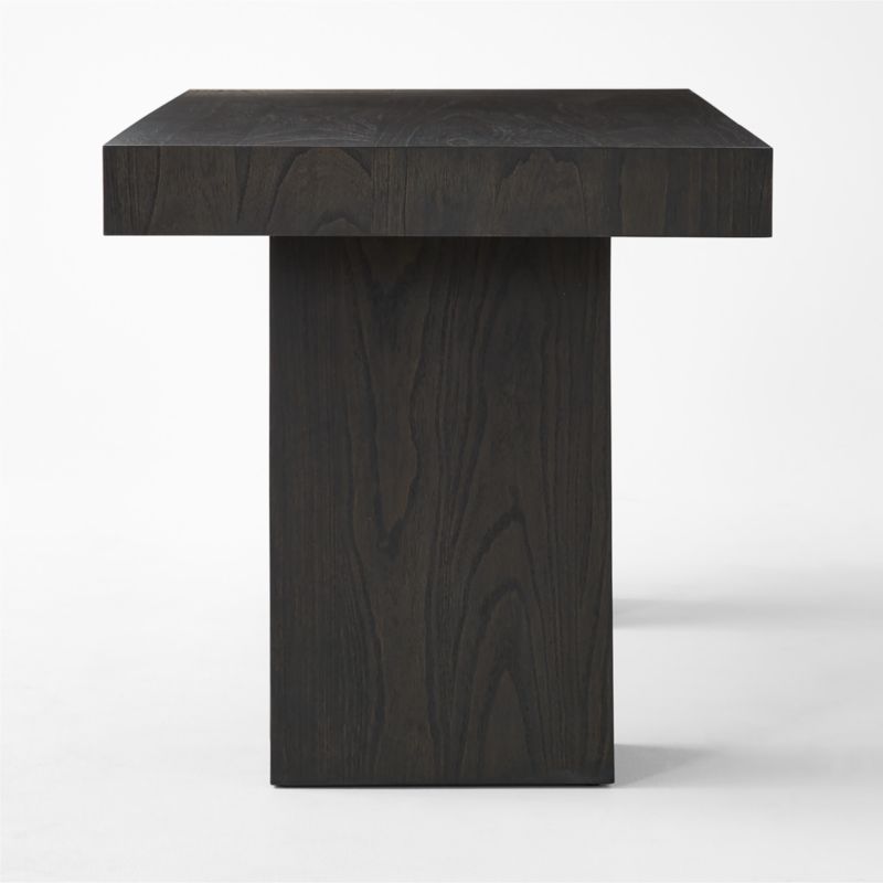 Ridge Black Wood Desk with Drawer - image 6 of 9