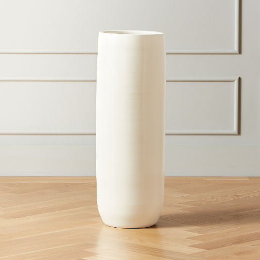 white textured vases CB2