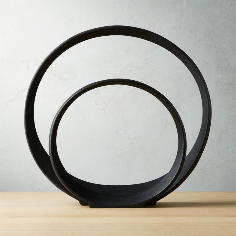 Small Metal Ring Sculpture - image 5 of 12