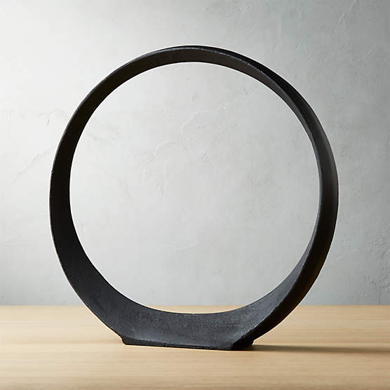 Large Metal Ring Sculpture