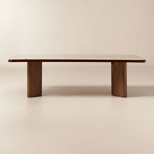 Rio Onyx and Walnut Rectangular Dining Table (86" - 108")