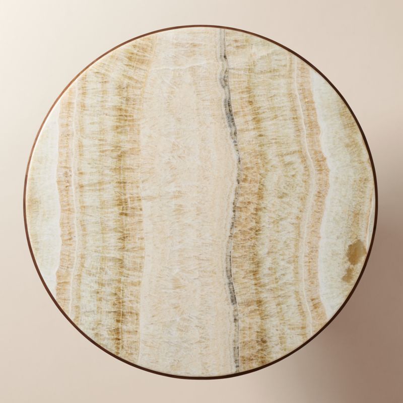 Rio 42" Onyx and Walnut Round Bistro Table - image 5 of 8