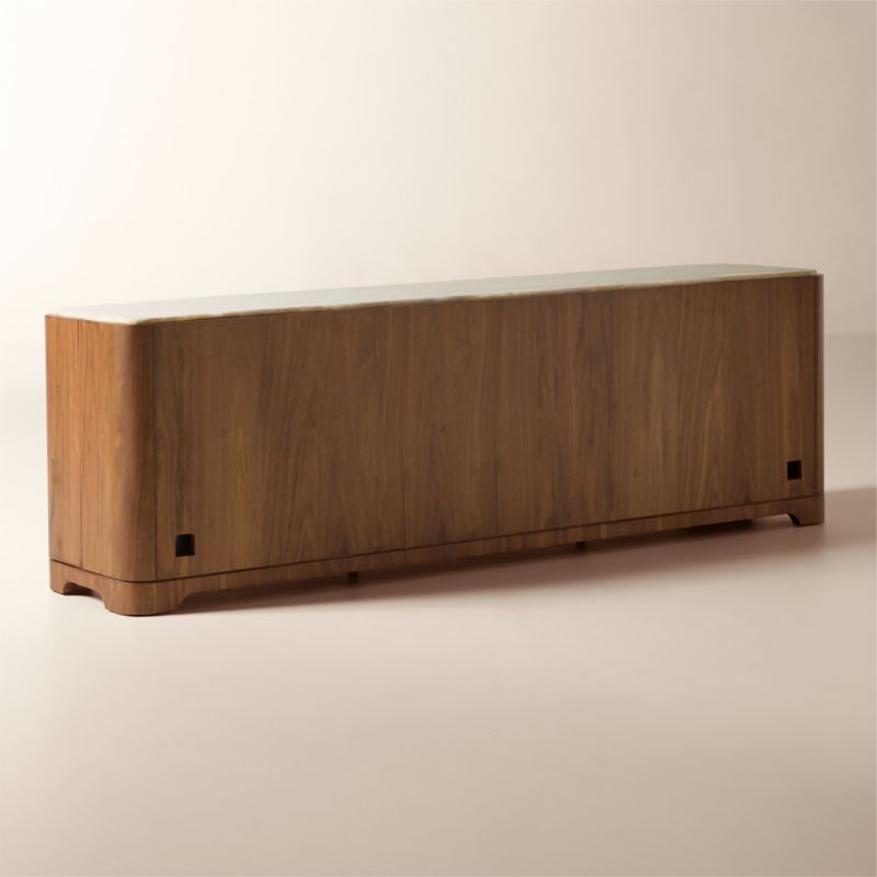 Rio 90" Onyx and Walnut Media Console - image 5 of 10