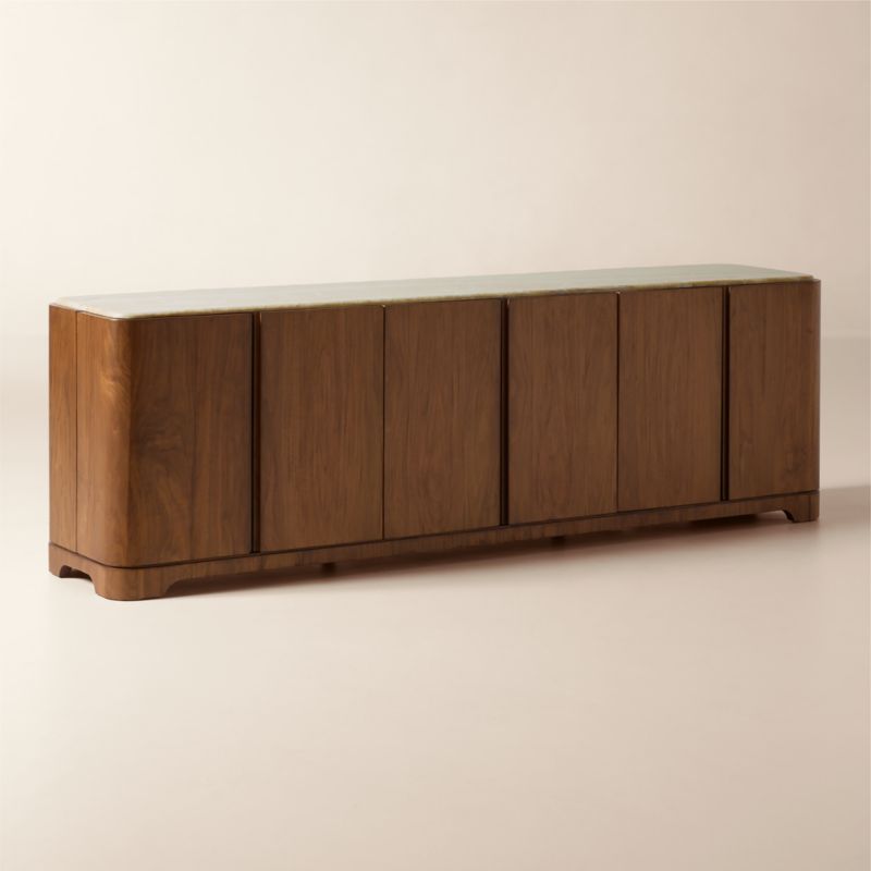 Rio 90" Onyx and Walnut Media Console - image 3 of 10