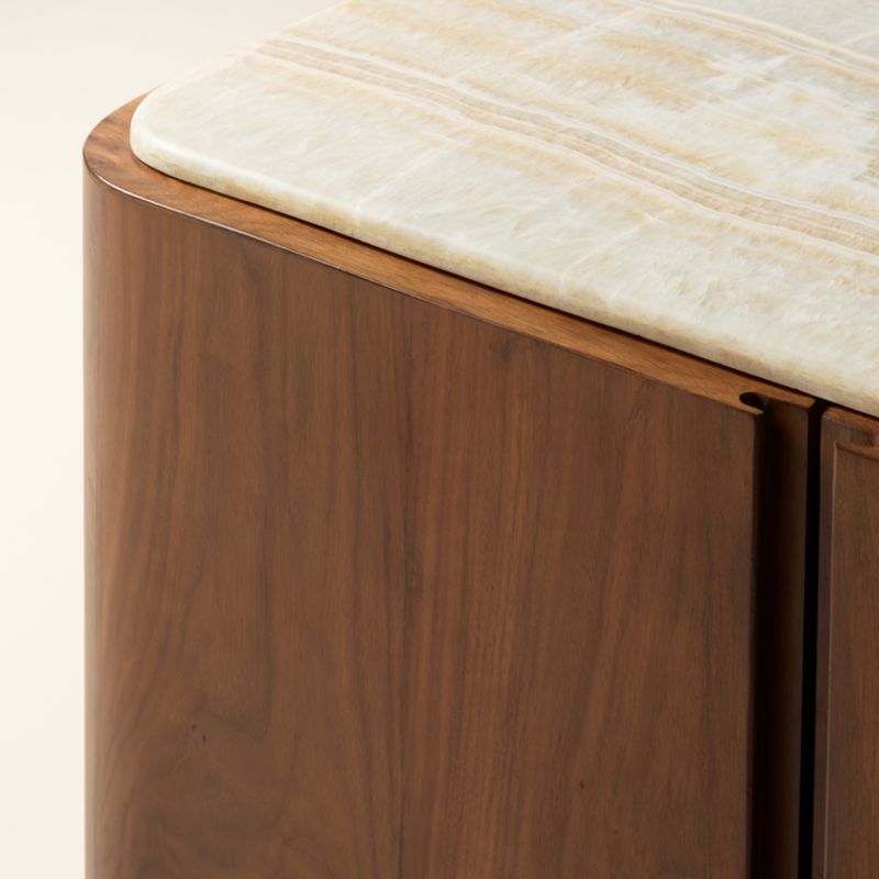Rio 90" Onyx and Walnut Media Console - image 6 of 10