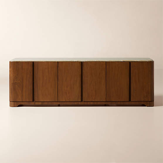 Rio 90" Onyx and Walnut Media Console