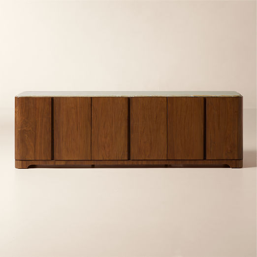 Rio 90" Onyx and Walnut Media Console