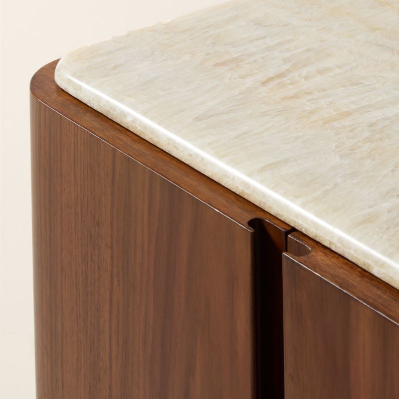 Rio 24" Onyx and Walnut Nightstand Set of 2 - image 6 of 10