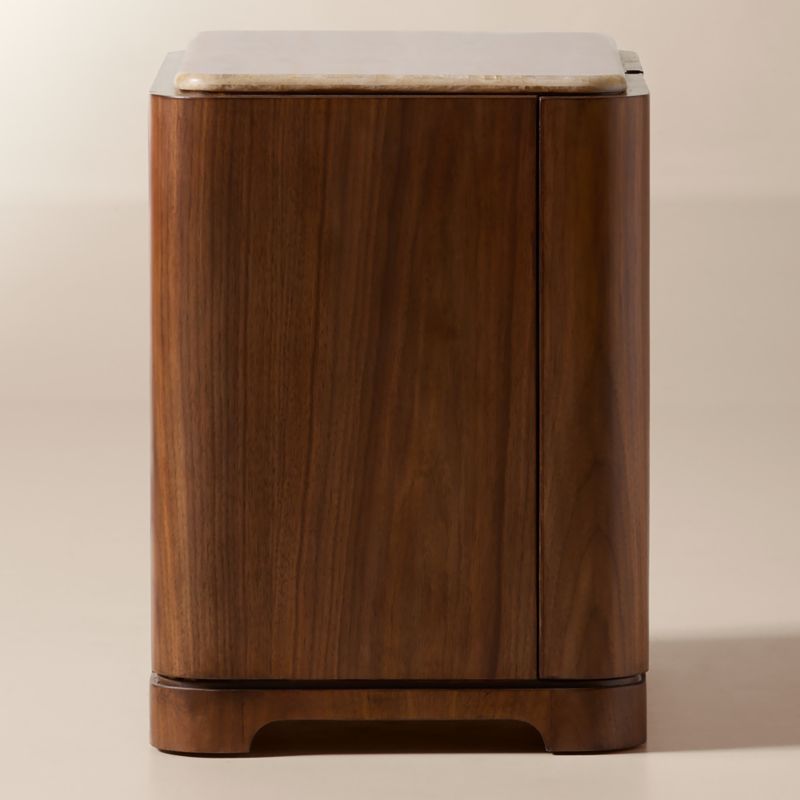 Rio 24" Onyx and Walnut Nightstand Set of 2 - image 4 of 10